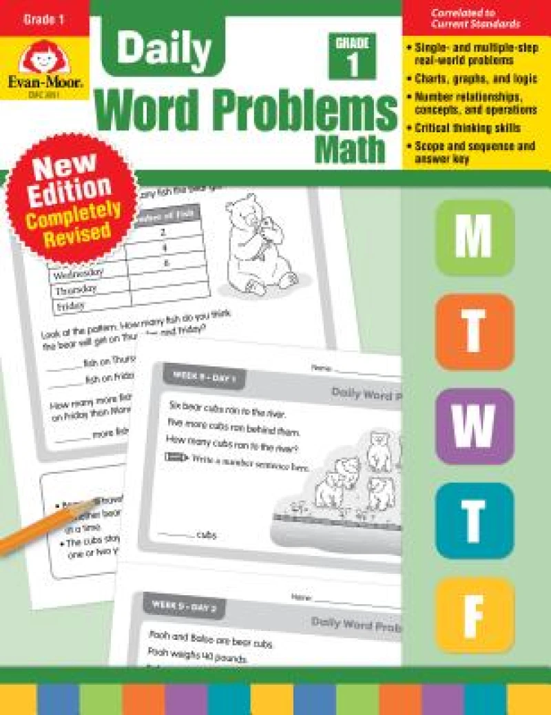 Daily Word Problems, Grade 1