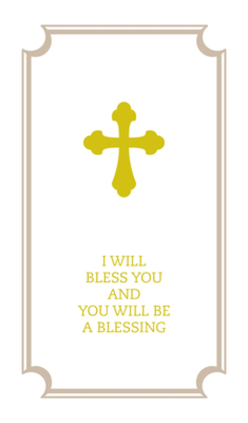 I Will Bless You and You Will Be a Blessing, Commemorative Wedding Booklet, Gift Edition