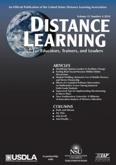 Distance Learning Vol 15 Issue 4