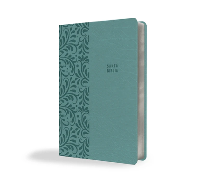 Biblia Reina Valera letra súper gigante, símil piel aguamarina / Spanish Bible Reina Valera Super Giant Print, Aquamarine Leathersoft