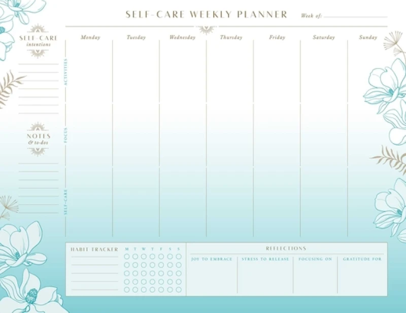Self-Care Weekly Planner Notepad