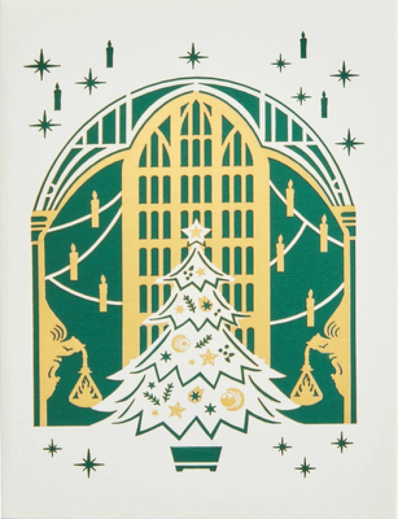 Harry Potter: The Great Hall Holiday Laser Die-Cut Card