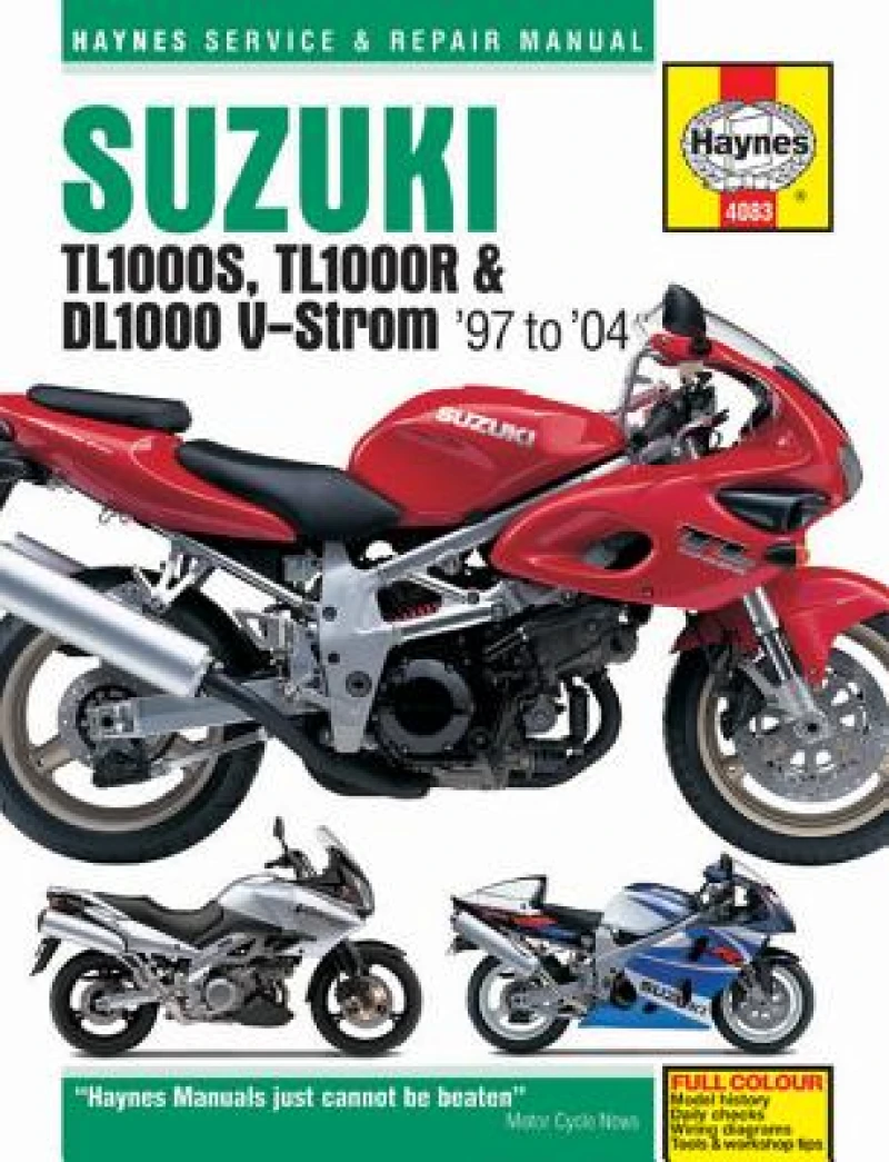 Suzuki TL1000S/R & DL1000 V-Strom (97 - 04) Haynes Repair Manual