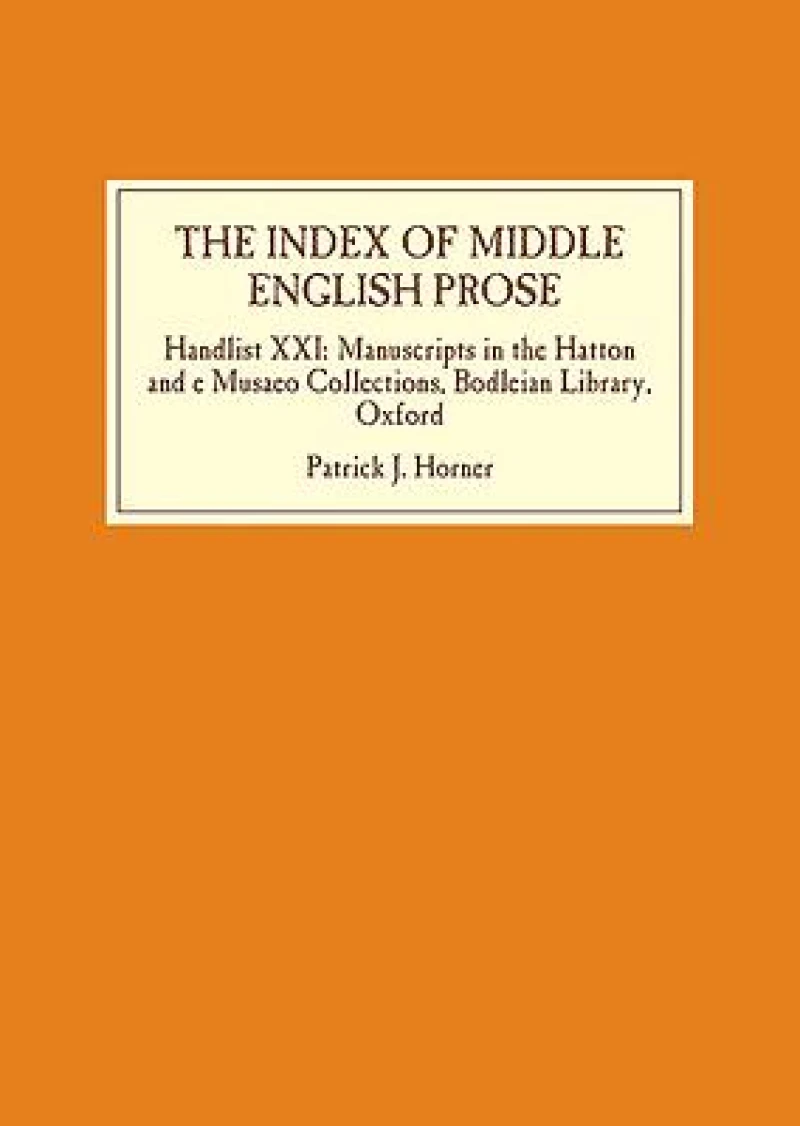 The Index of Middle English Prose