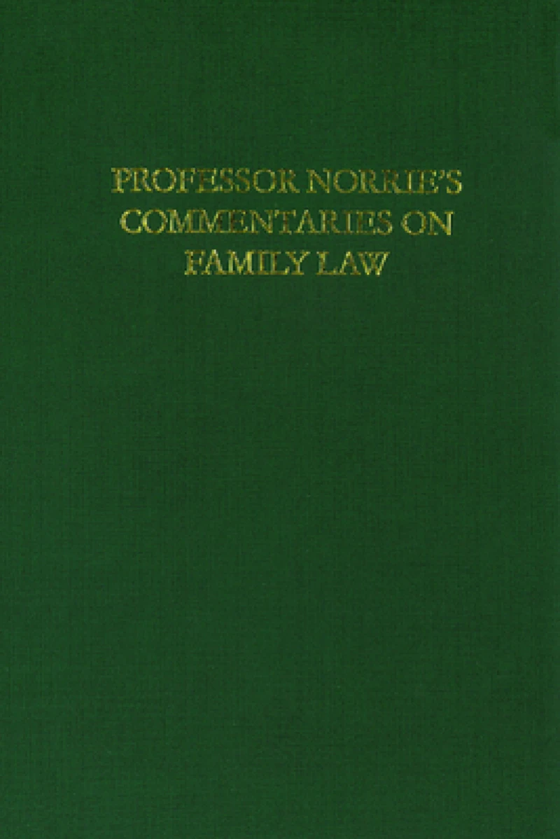 Professor Norrie's Commentaries on Family Law