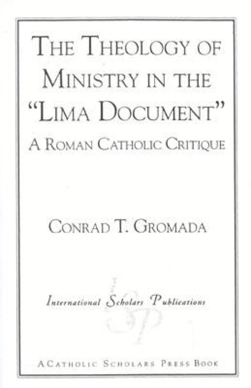 The Theology of Ministry in the 'Lima Document'