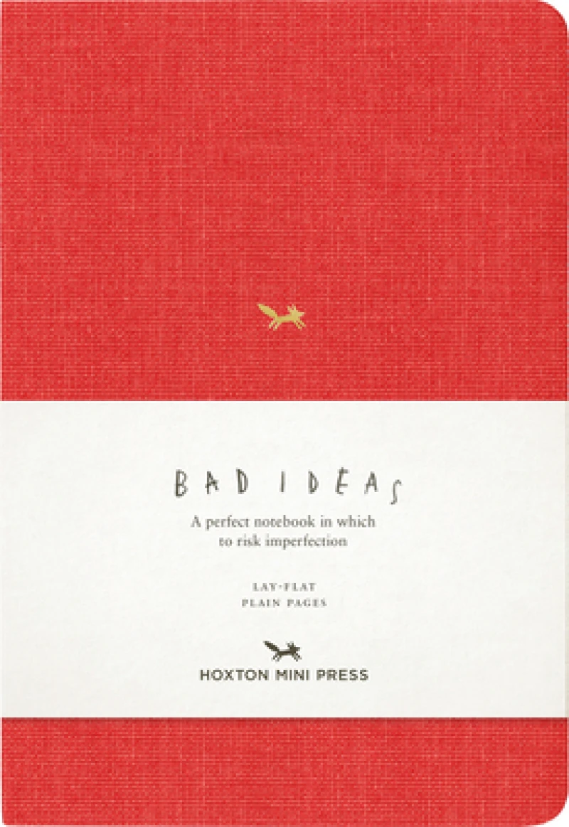 A Notebook for Bad Ideas (red/unlined)