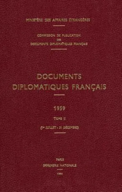 Documents Diplomatiques Francais