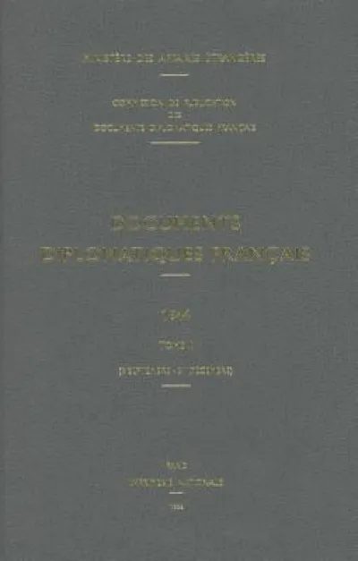 Documents Diplomatiques Francais