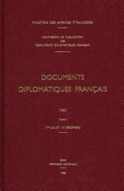 Documents Diplomatiques Francais