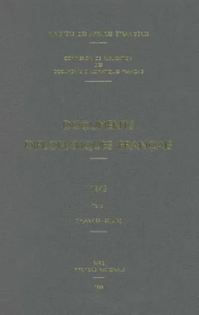 Documents Diplomatiques Francais