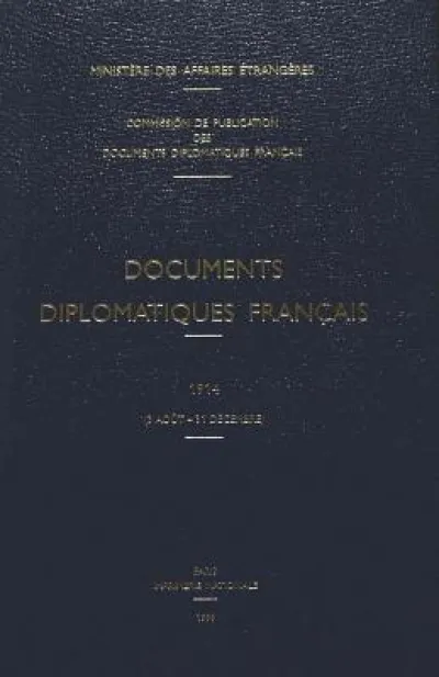 Documents Diplomatiques Francais