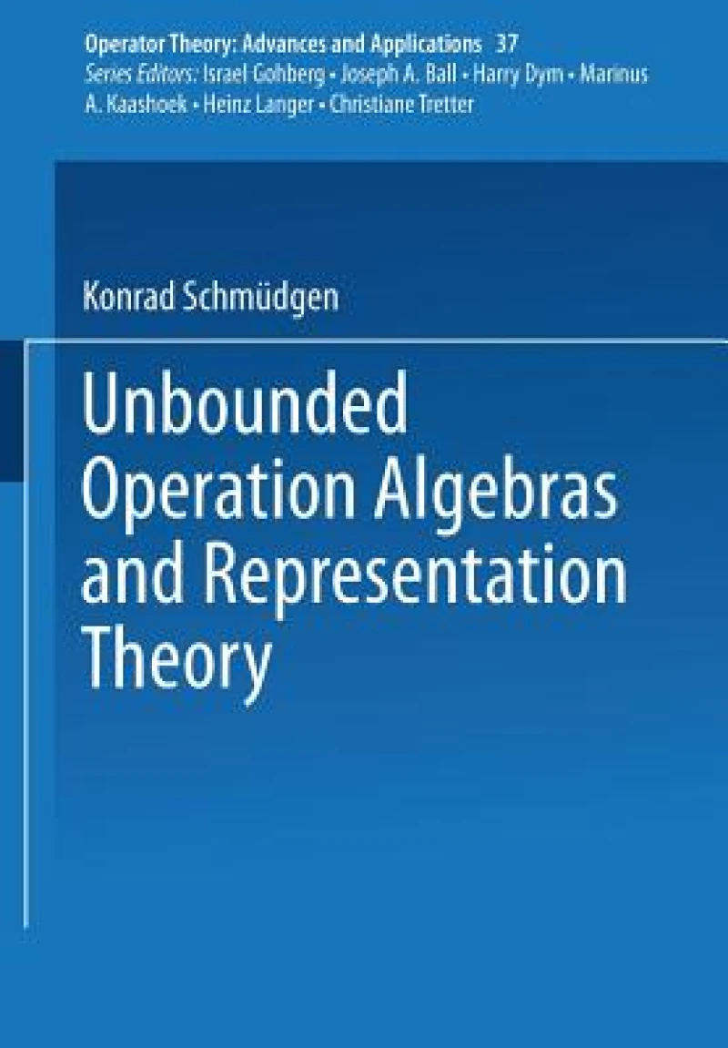 Unbounded Operator Algebras and Representation Theory