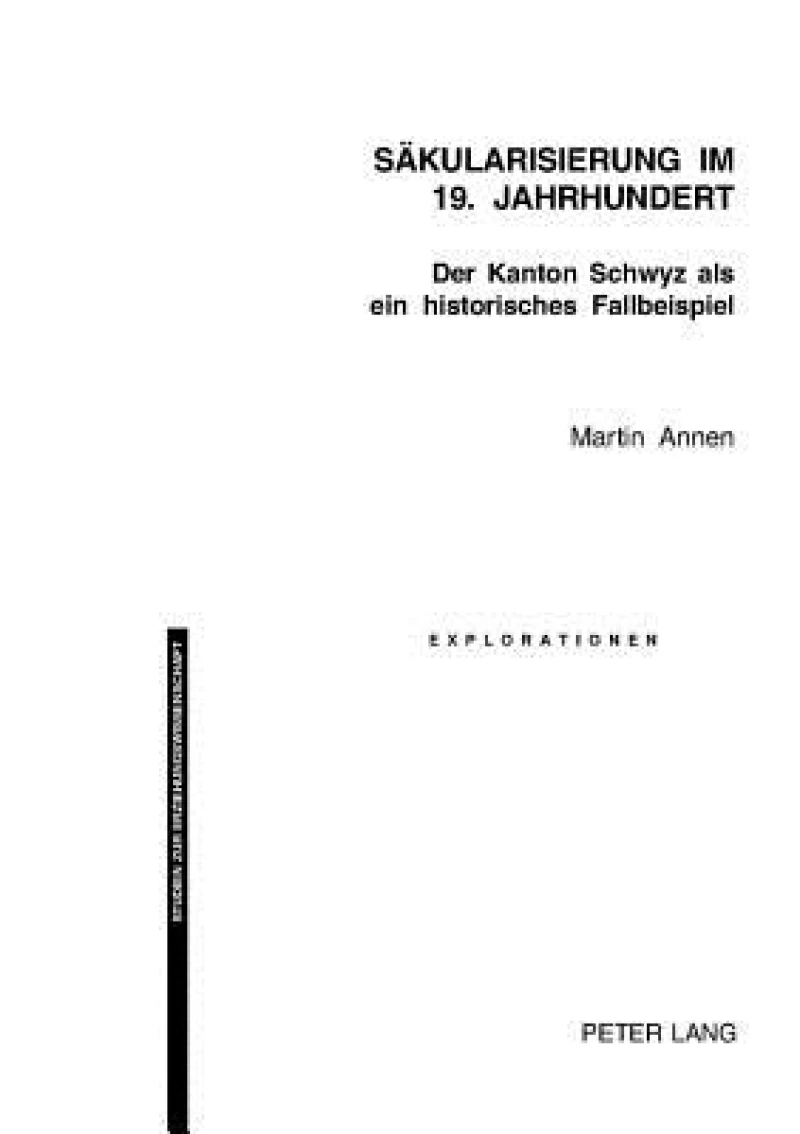 Saekularisierung im 19. Jahrhundert