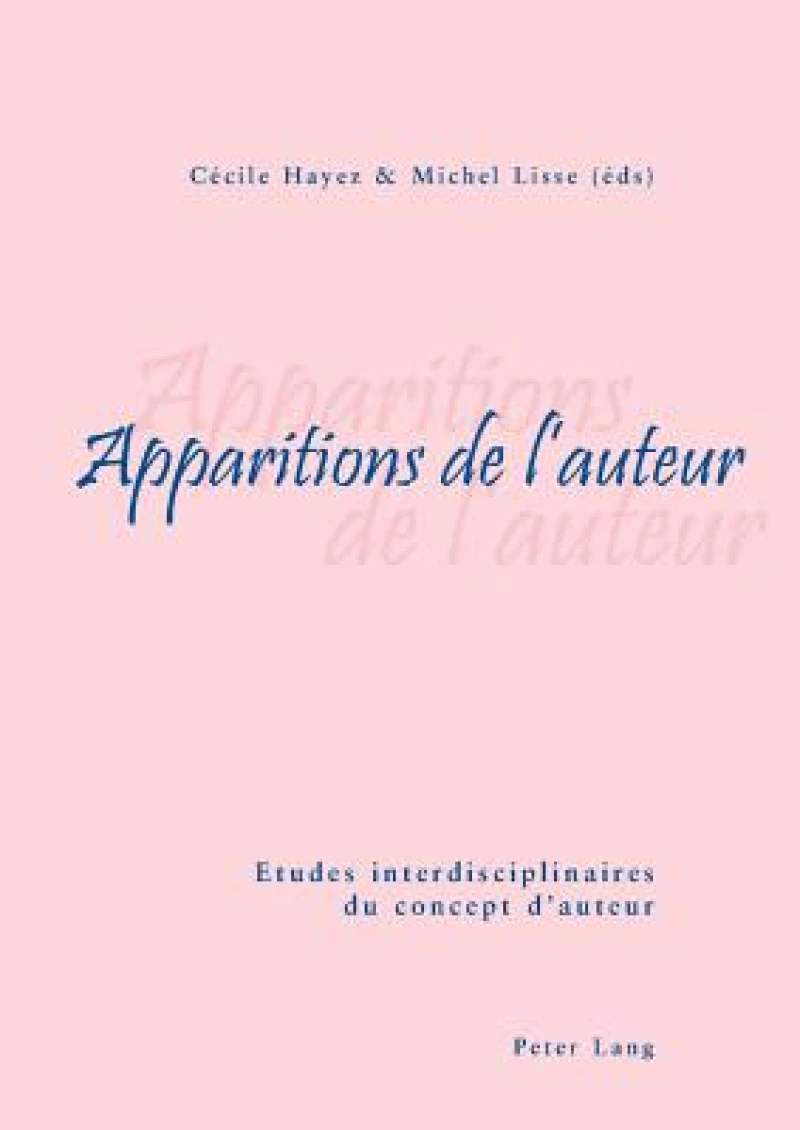 Apparitions de l'auteur