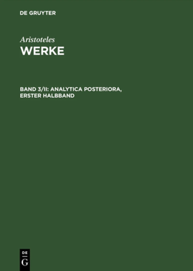 Analytica posteriora