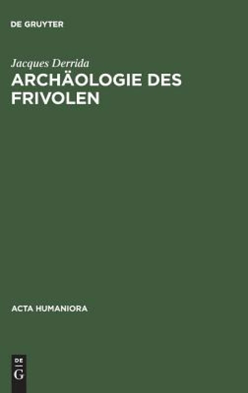 Archäologie des Frivolen