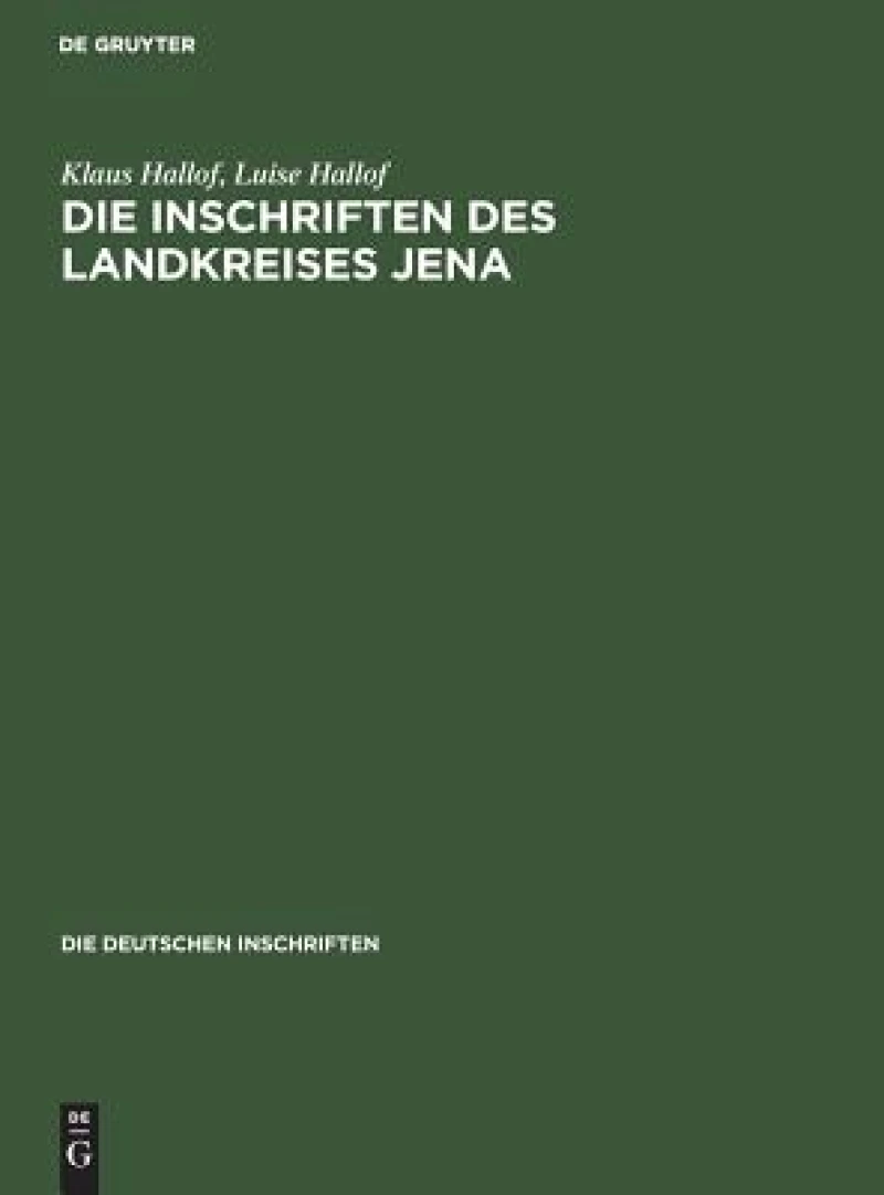 Inschriften des Landkreises Jena