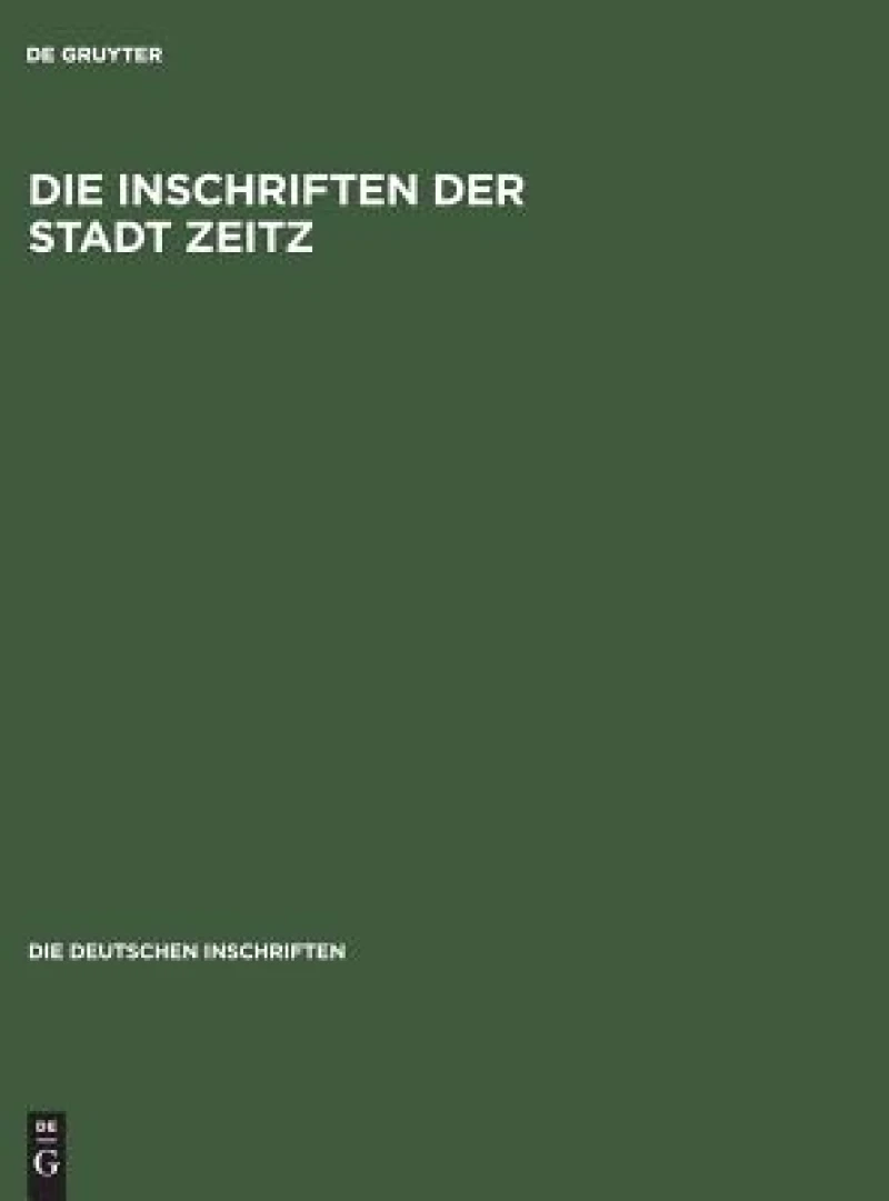Inschriften der Stadt Zeitz