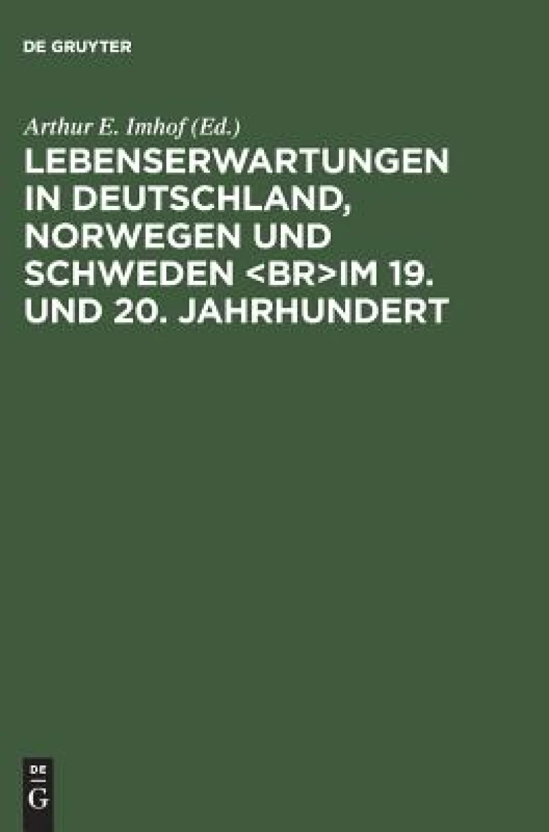 Lebenserwartungen in Deutschland, Norwegen und Schweden <br>im 19. und 20. Jahrhundert