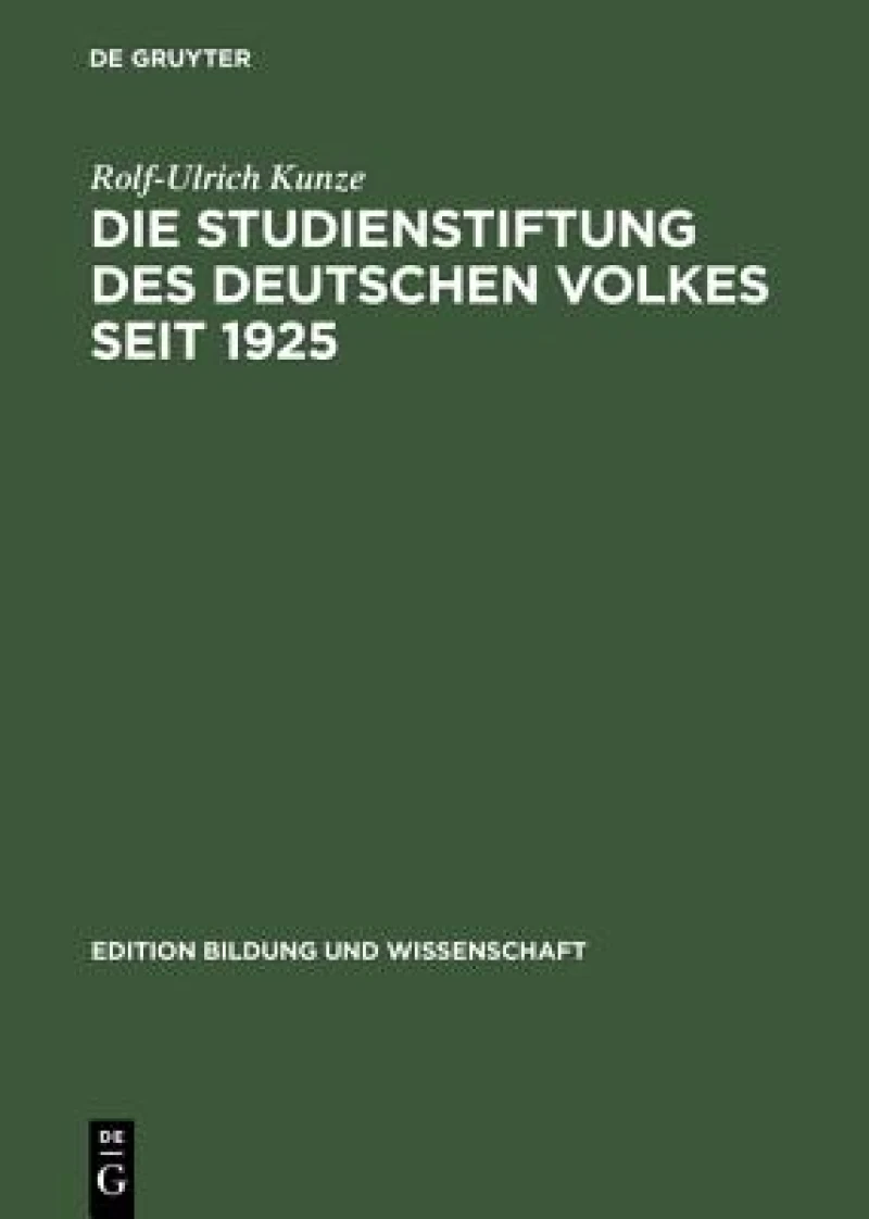Studienstiftung des deutschen Volkes seit 1925