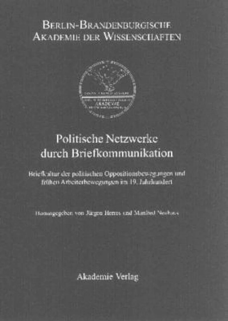 Politische Netzwerke Durch Briefkommunikation
