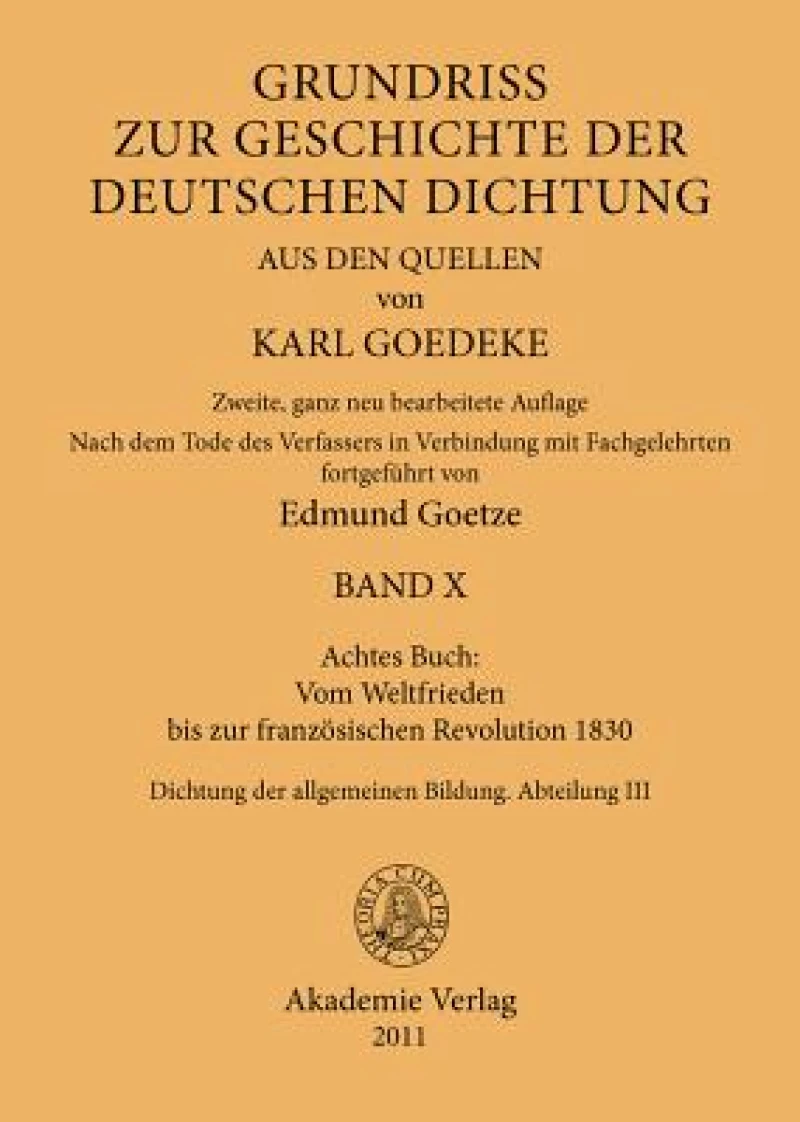 Achtes Buch: Vom Weltfrieden bis zur französischen Revolution 1830