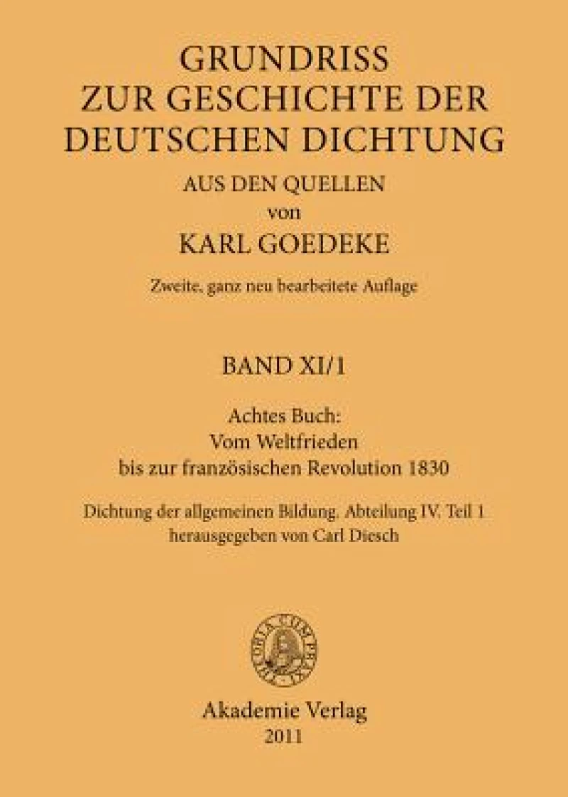 Achtes Buch: Vom Weltfrieden bis zur französischen Revolution 1830