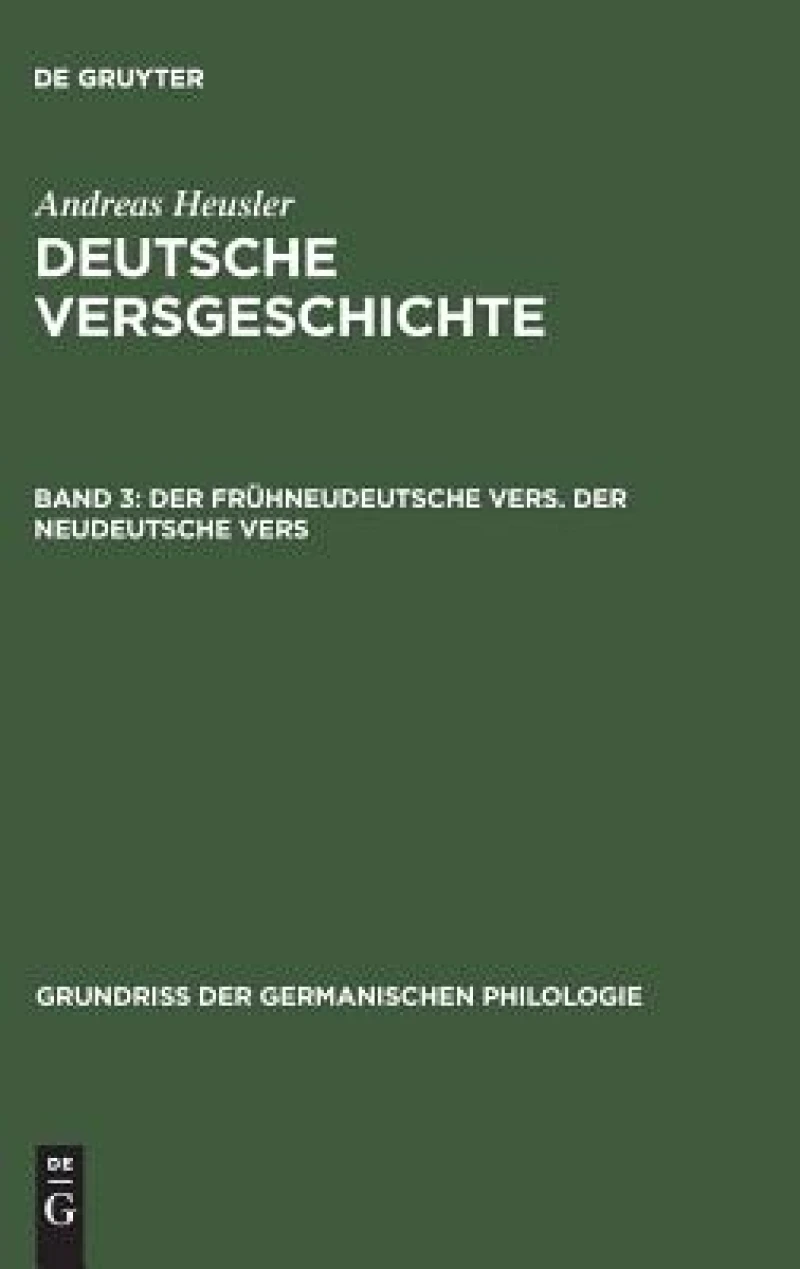 frühneudeutsche Vers. Der neudeutsche Vers