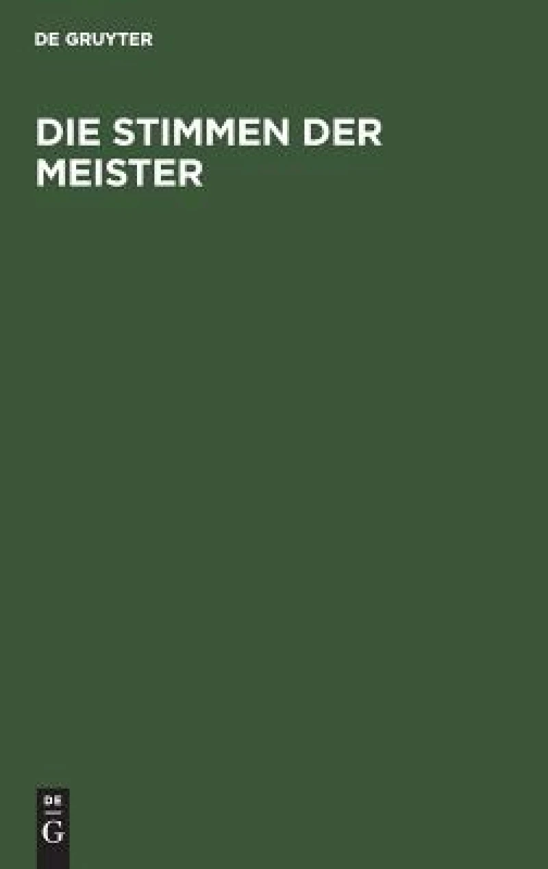 Die Stimmen der Meister