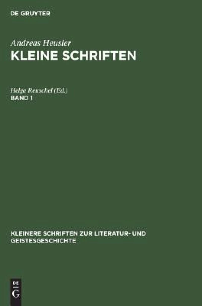 Kleine Schriften. Band 1