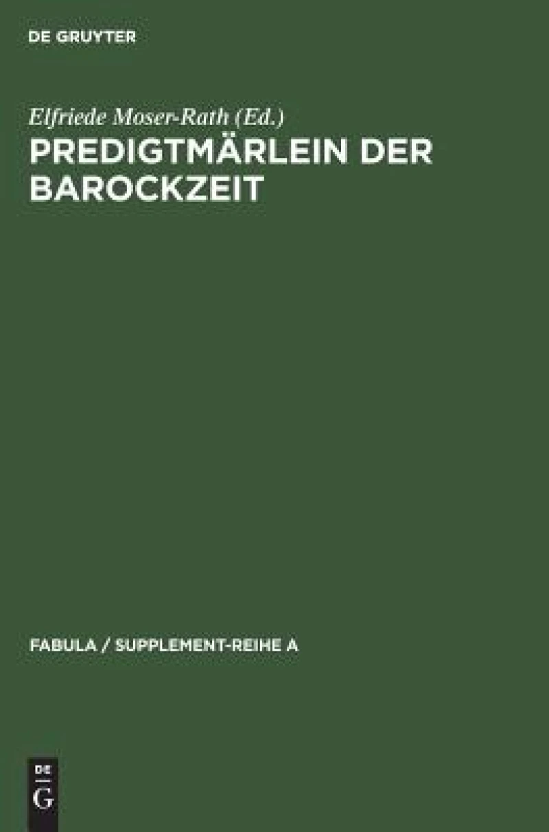 Predigtmärlein Der Barockzeit