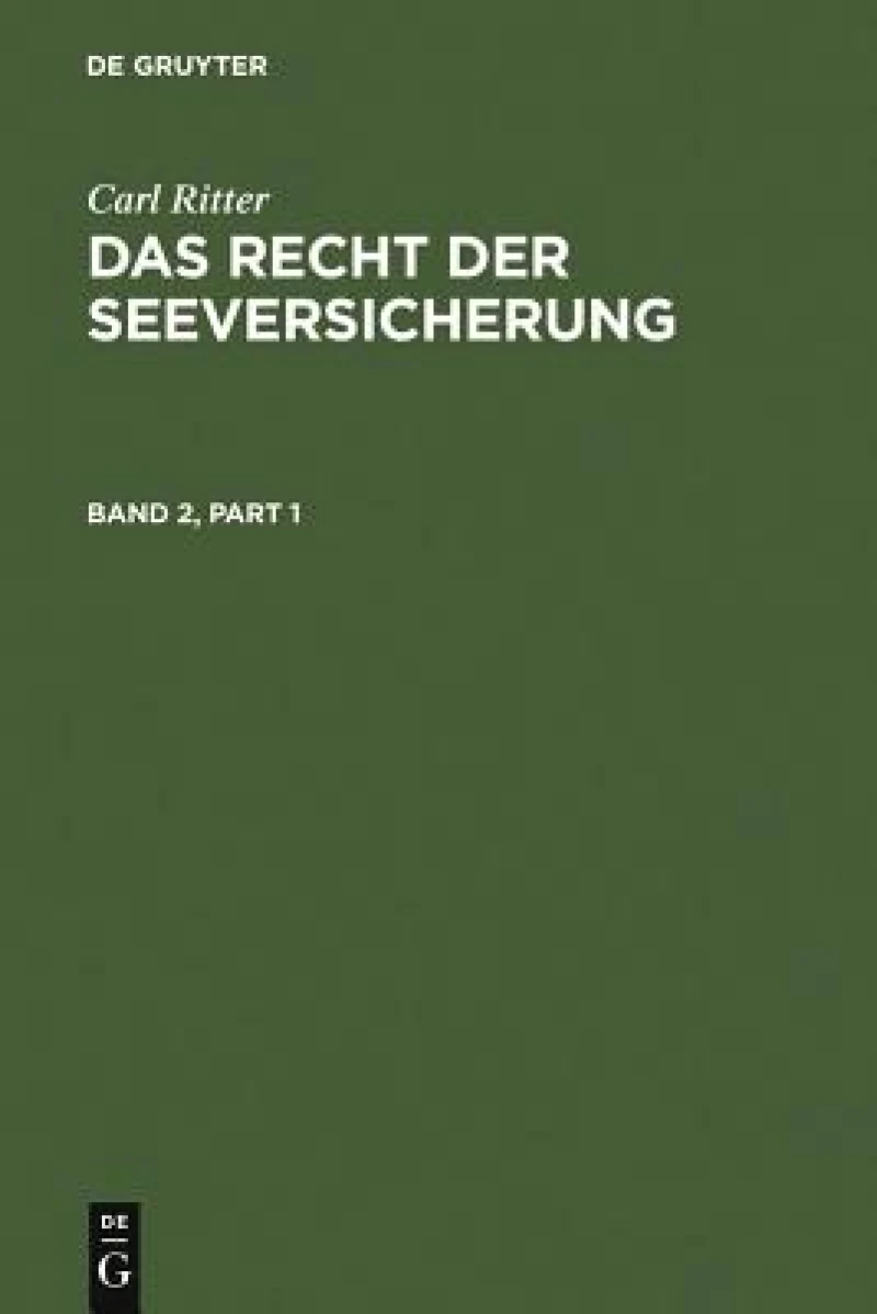 Recht der Seeversicherung. Band 2
