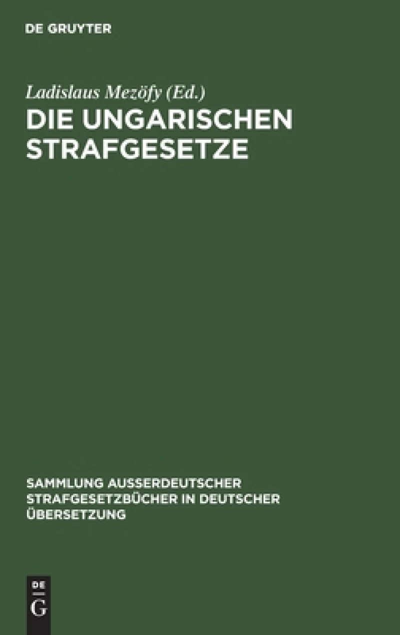 Ungarischen Strafgesetze