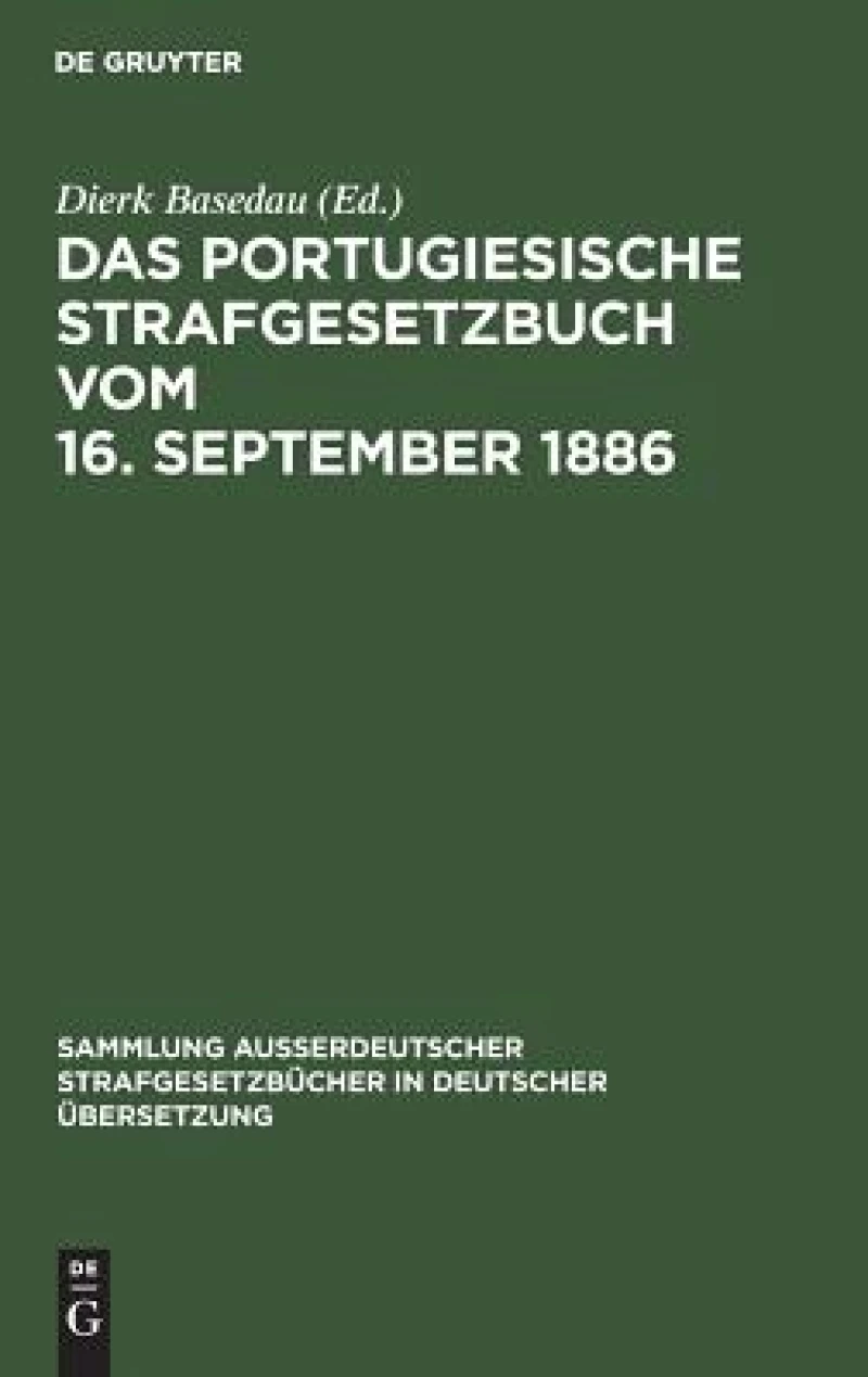 Portugiesische Strafgesetzbuch vom 16. September 1886