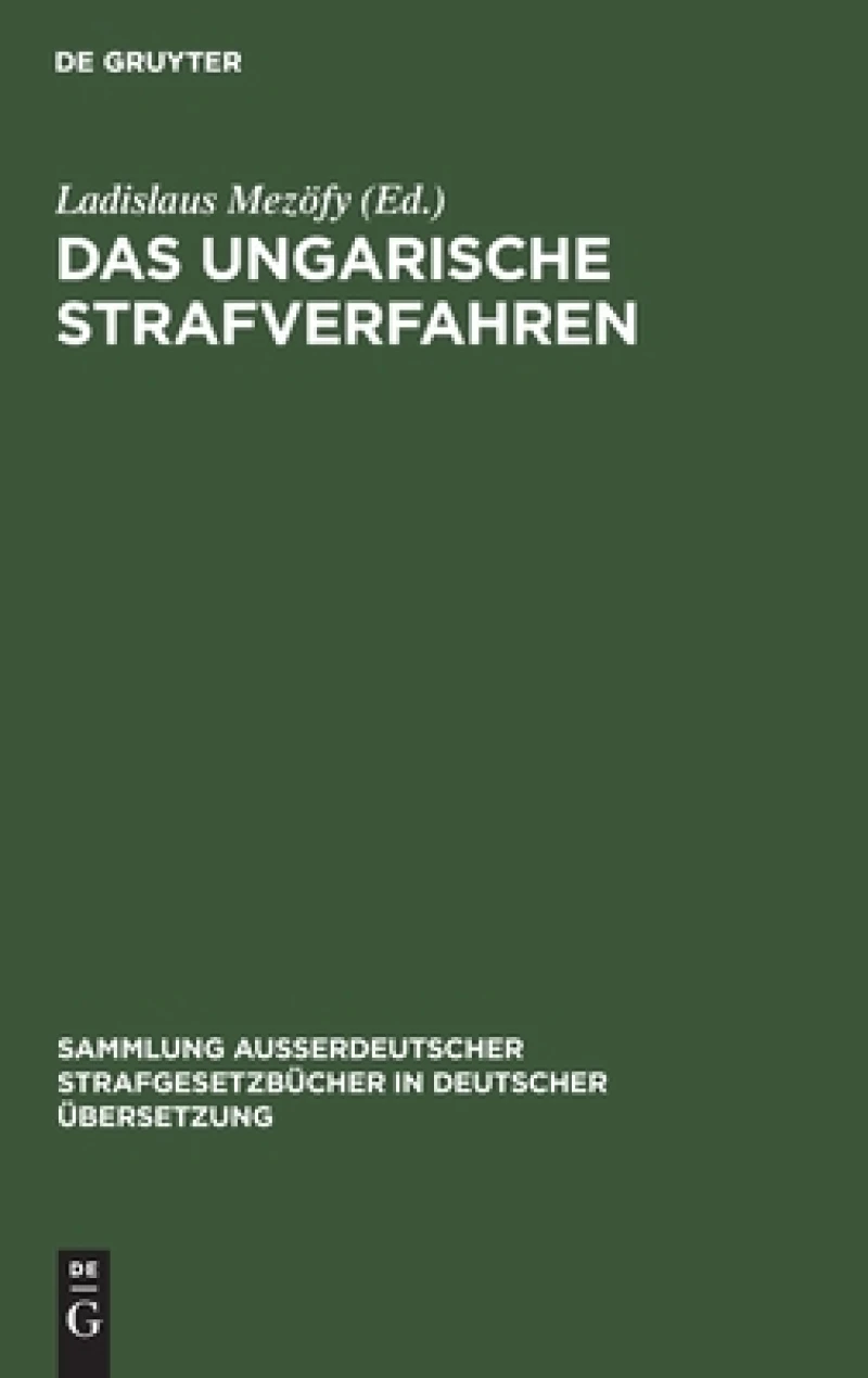 ungarische Strafverfahren