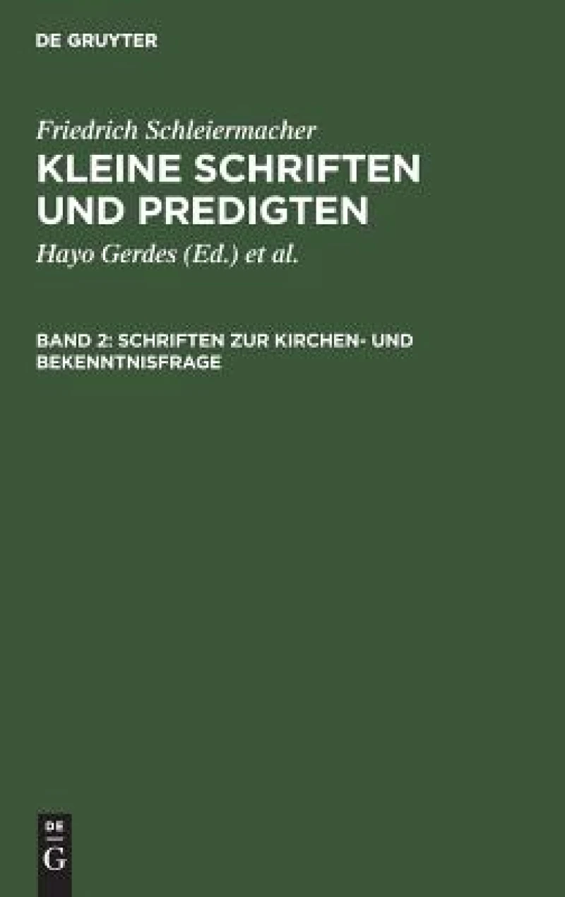 Schriften zur Kirchen- und Bekenntnisfrage