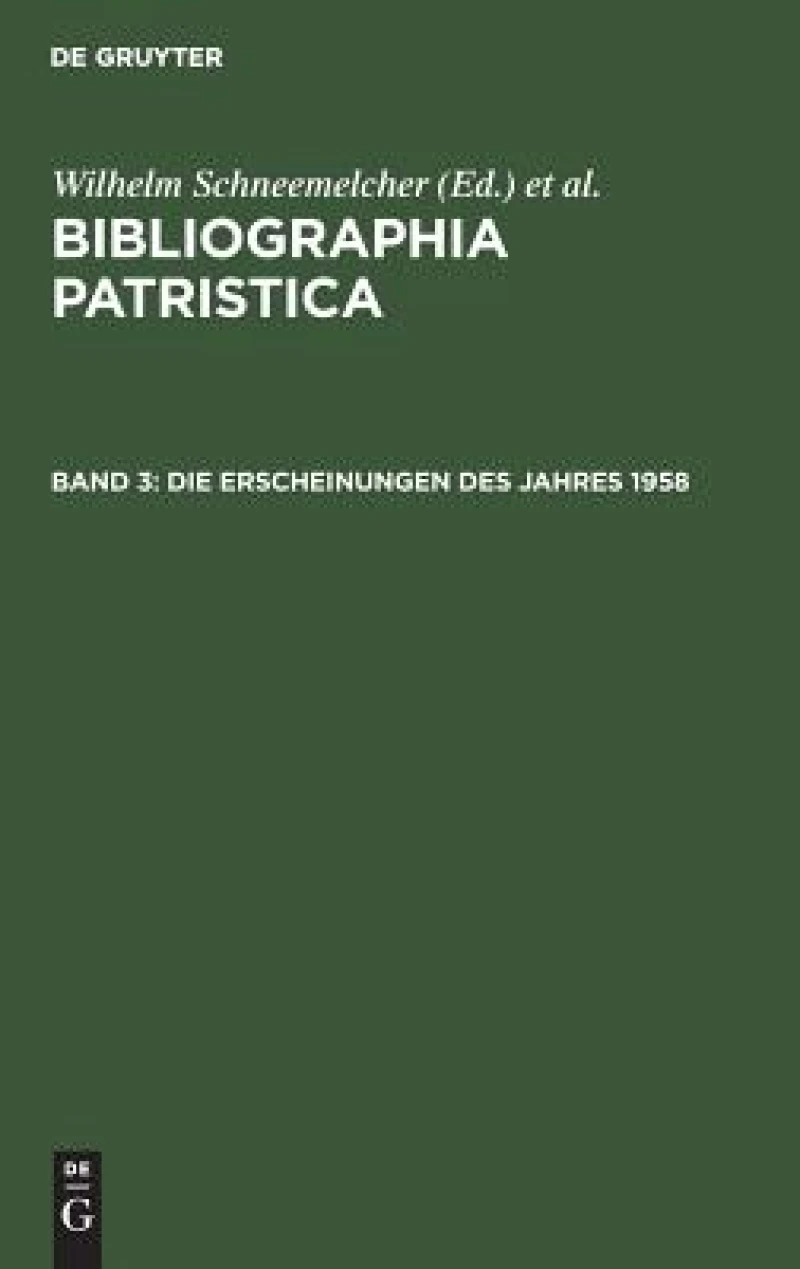 Erscheinungen des Jahres 1958