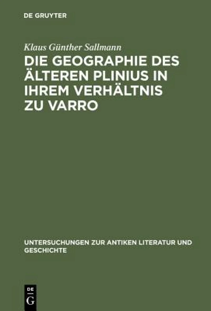 Geographie des älteren Plinius in ihrem Verhältnis zu Varro