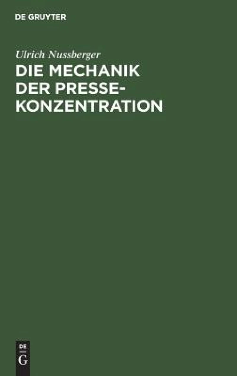 Mechanik der Pressekonzentration