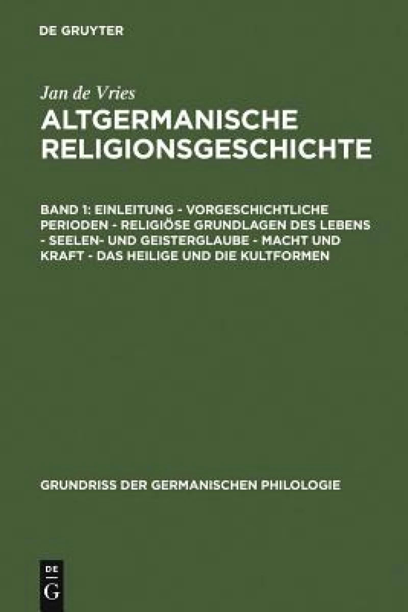 Einleitung – Vorgeschichtliche Perioden – Religiöse Grundlagen des Lebens – Seelen- und Geisterglaube – Macht und Kraft – Das Heilige und die Kultformen