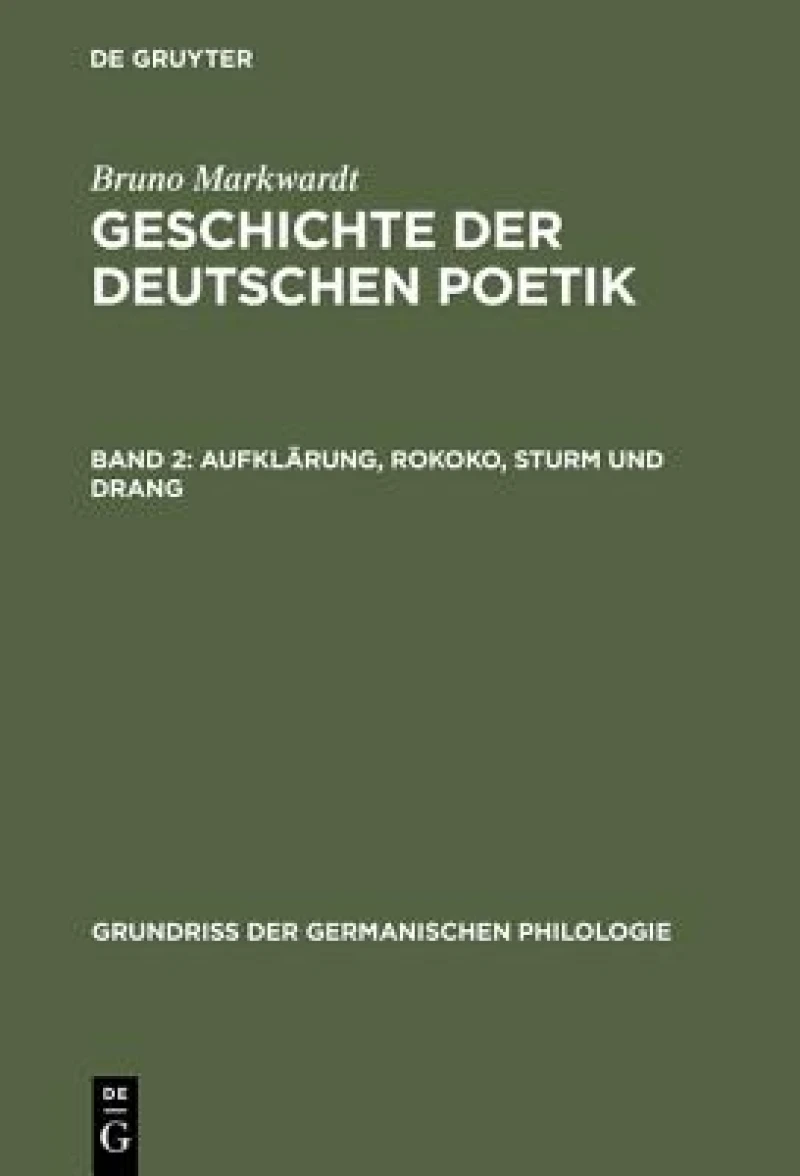 Aufklärung, Rokoko, Sturm und Drang