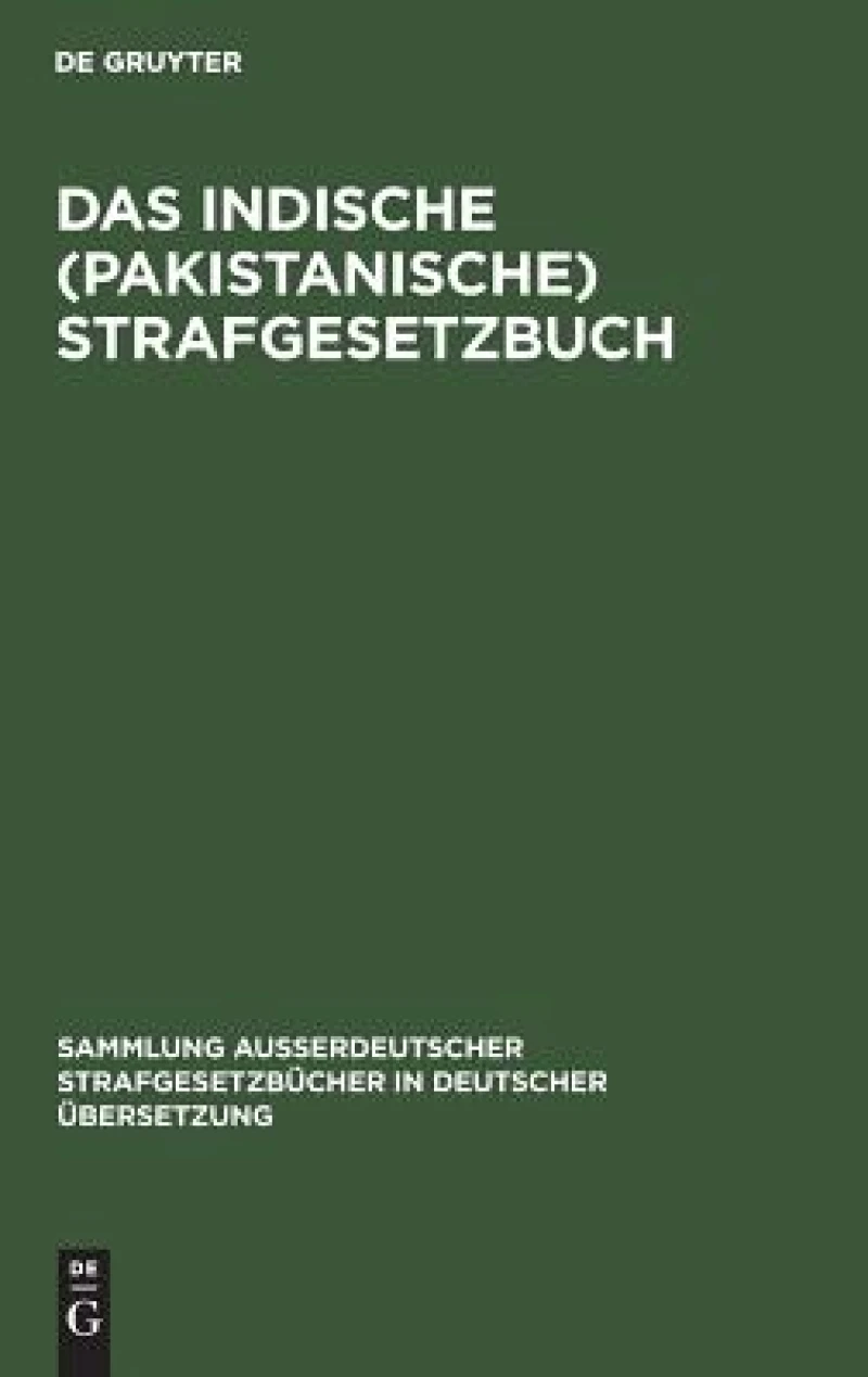 Indische (pakistanische) Strafgesetzbuch
