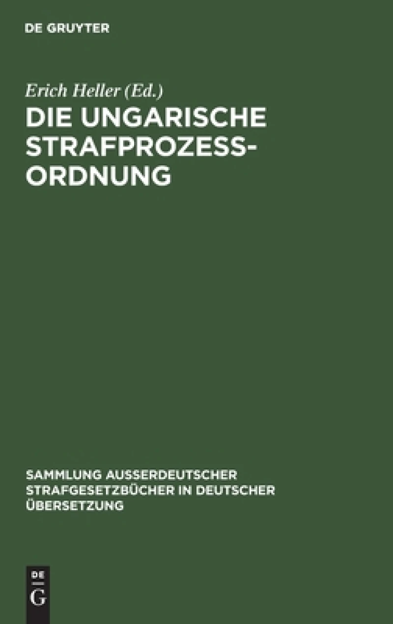 Ungarische Strafprozeßordnung