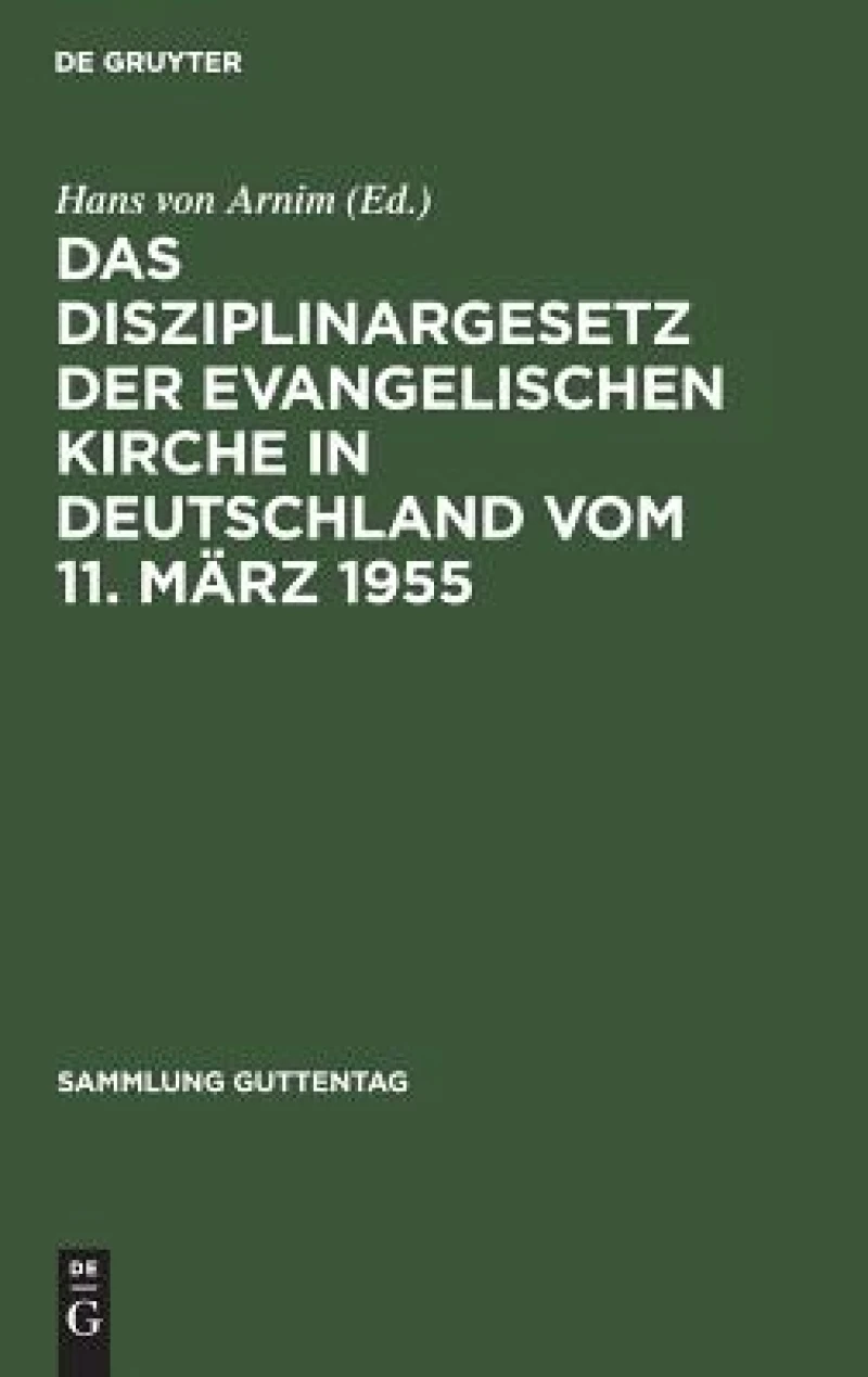 Disziplinargesetz der Evangelischen Kirche in Deutschland vom 11. März 1955