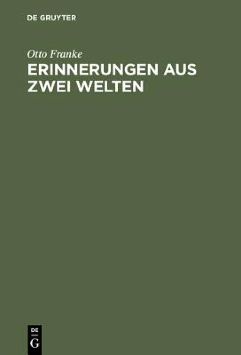 Erinnerungen Aus Zwei Welten