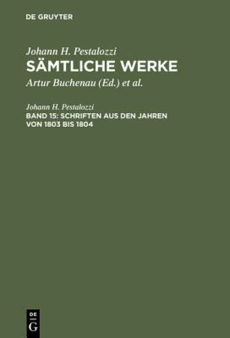 Schriften aus den Jahren von 1803 bis 1804
