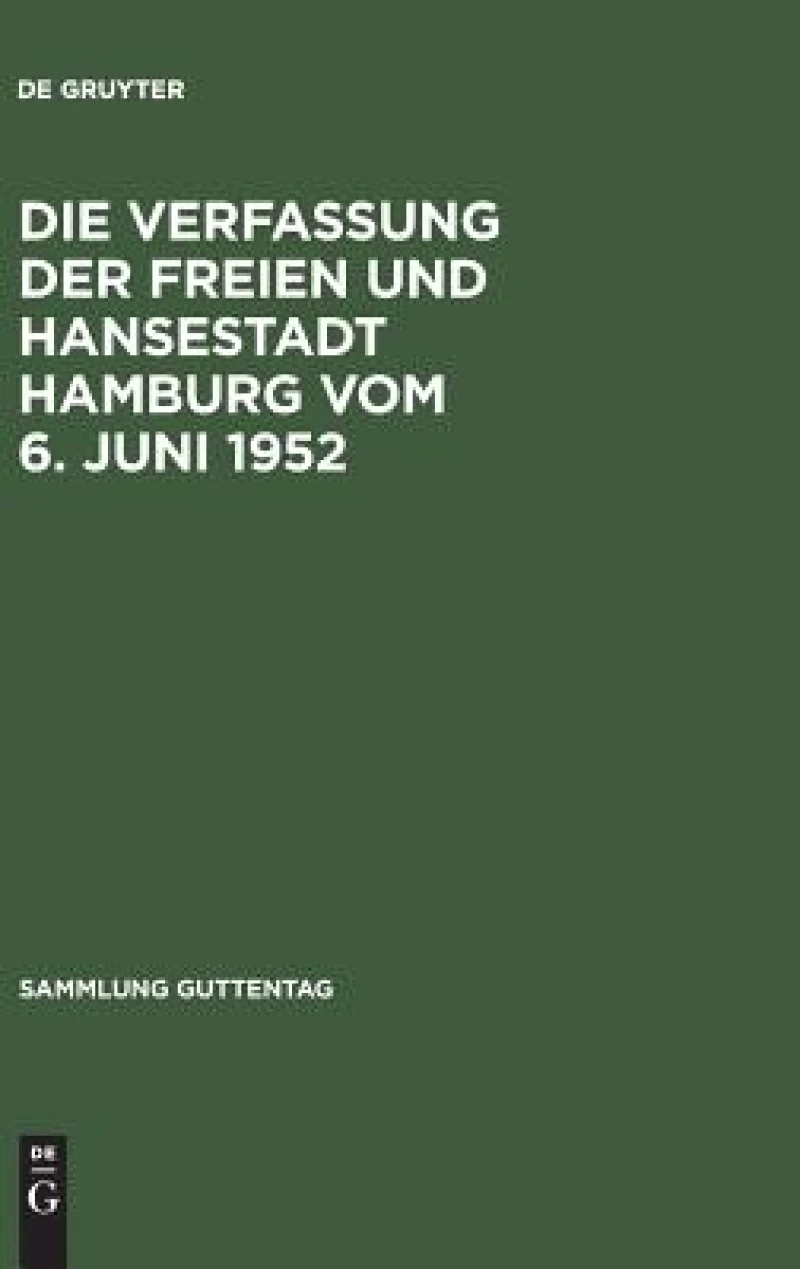 Verfassung der Freien und Hansestadt Hamburg vom 6. Juni 1952