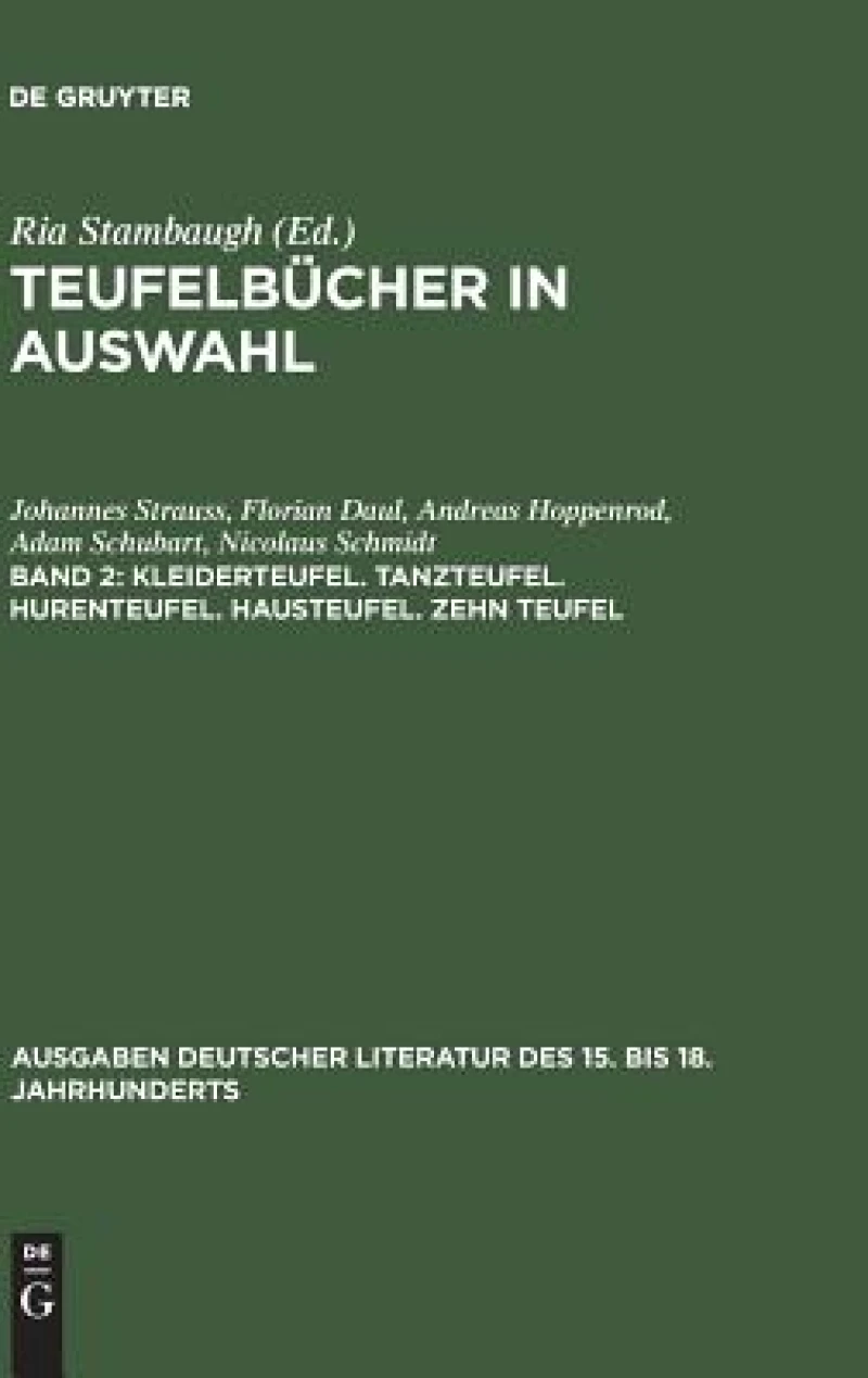 Kleiderteufel. Tanzteufel. Hurenteufel. Hausteufel. Zehn Teufel