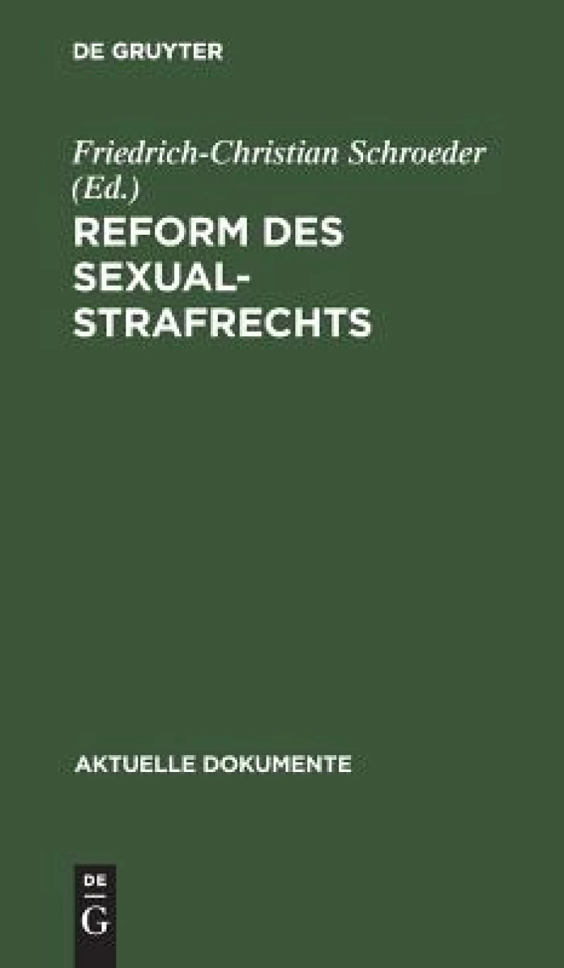 Reform des Sexualstrafrechts